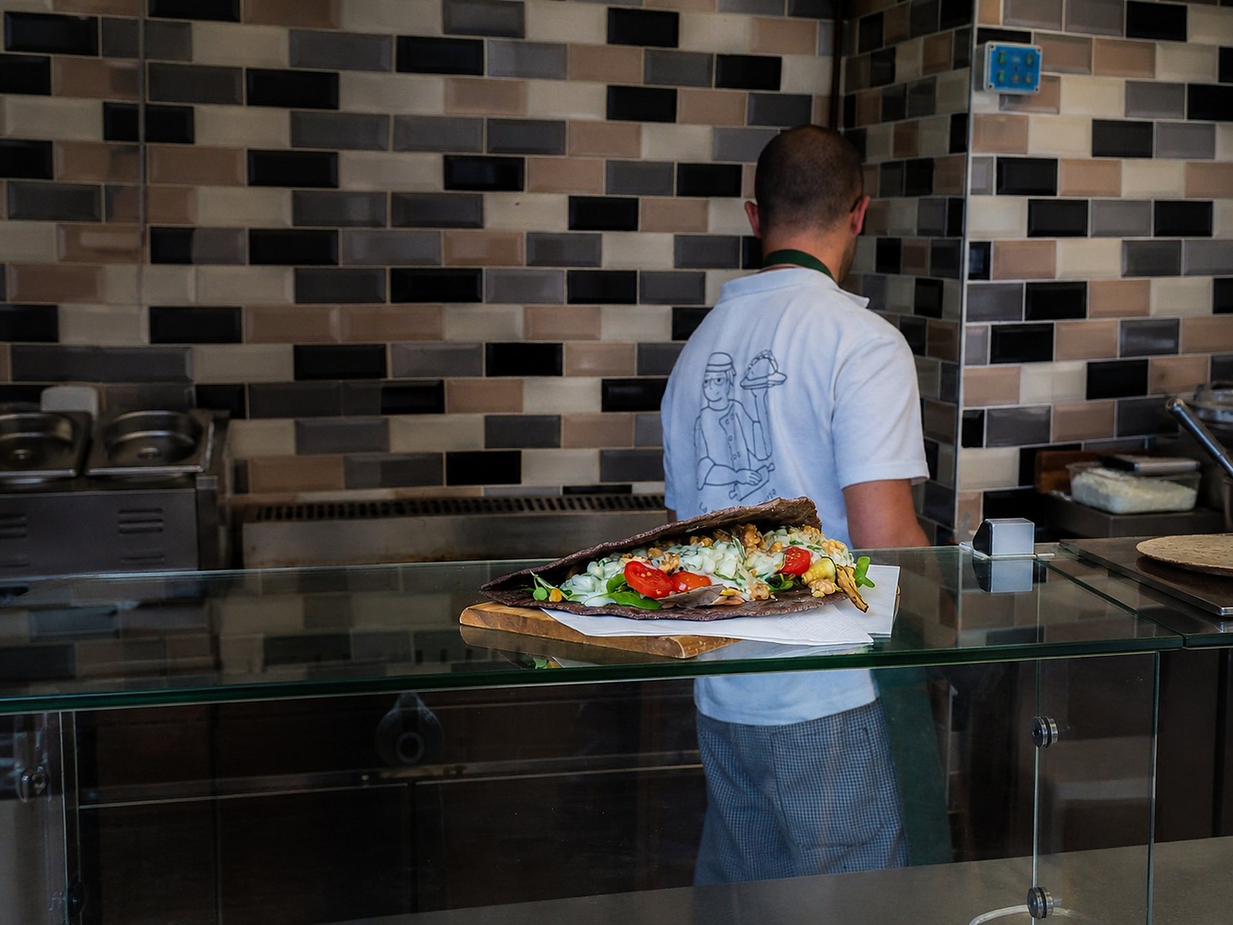 Piadina speciale della casa nel locale